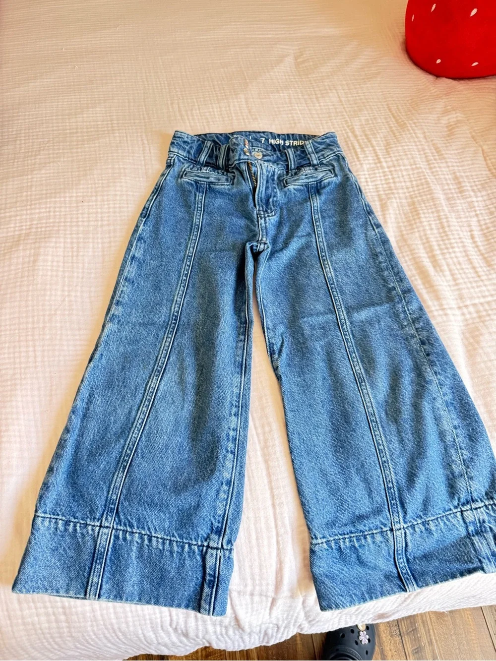 GAP Light Blue High-Rise Wide Leg Jeans